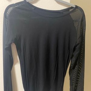 American Eagle Long Sheer Sleeve Top